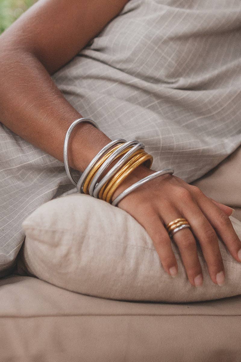 Kumali Bracelet Mantra Silver