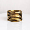 Buddhist bangle bracelet - antique gold