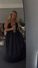 Load image into Gallery viewer, Matteau Black Poplin midi dress, Size L

