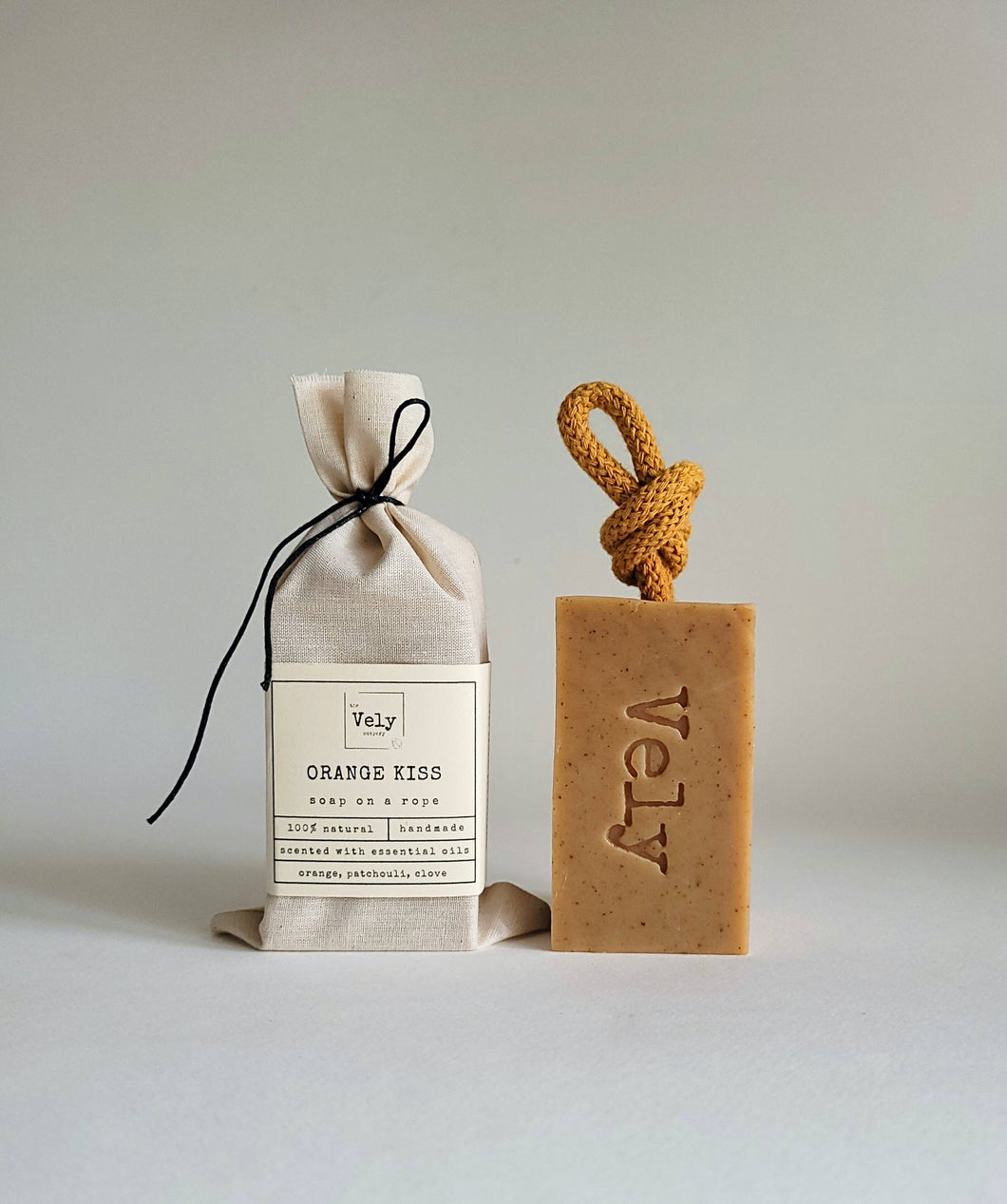 Natural Handmade Soap On A Rope 