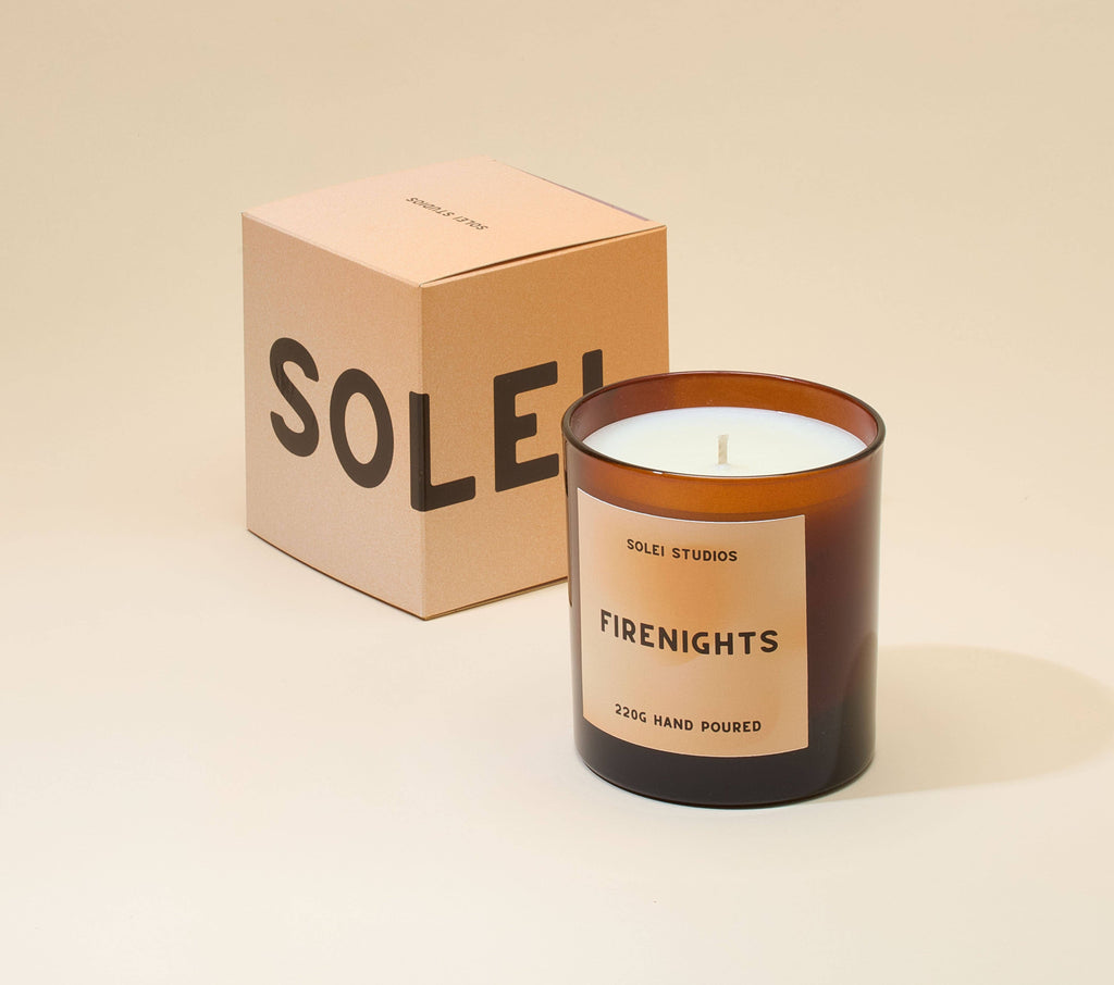 Firenights - Hay, Amber, Honey - 100% soy wax - Hand poured