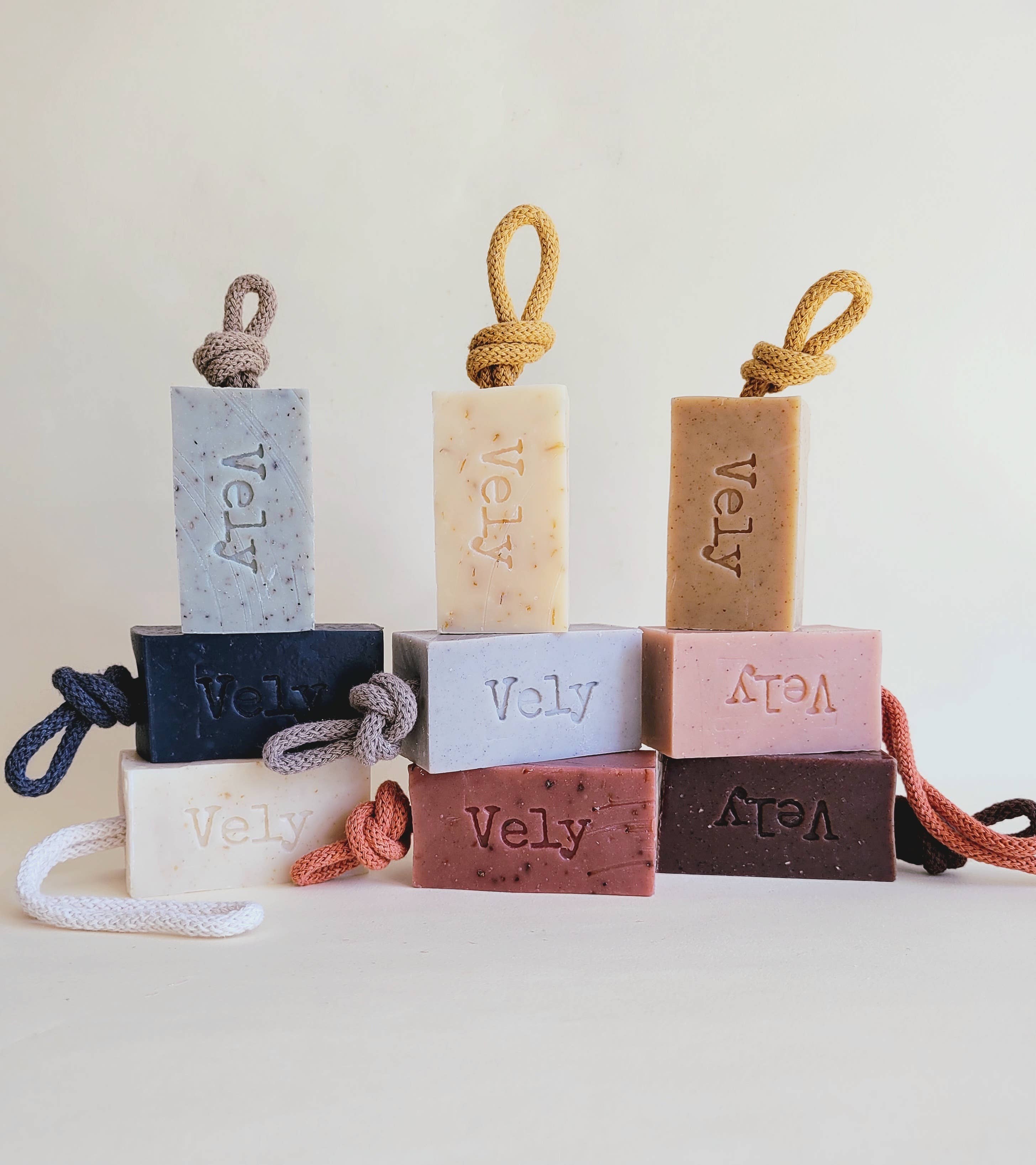 Natural Handmade Soap On A Rope "Boudoir"