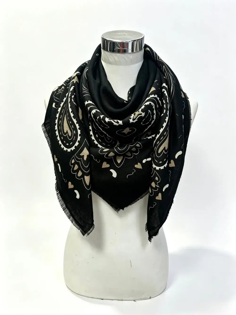 K22 woolen bandana-print scarf