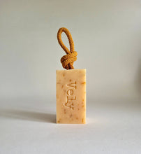 Load image into Gallery viewer, Natural Handmade Soap On A Rope &quot;Italian Summer&quot;
