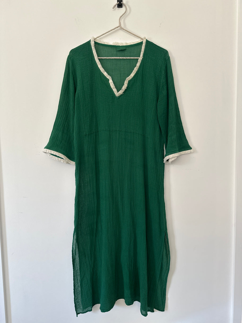 Ambas green eyelash tunic - size II
