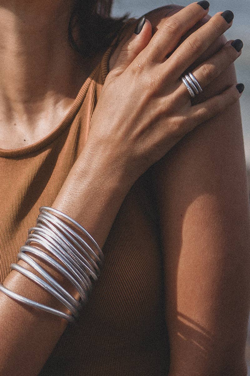 Kumali Bracelet Mantra Silver