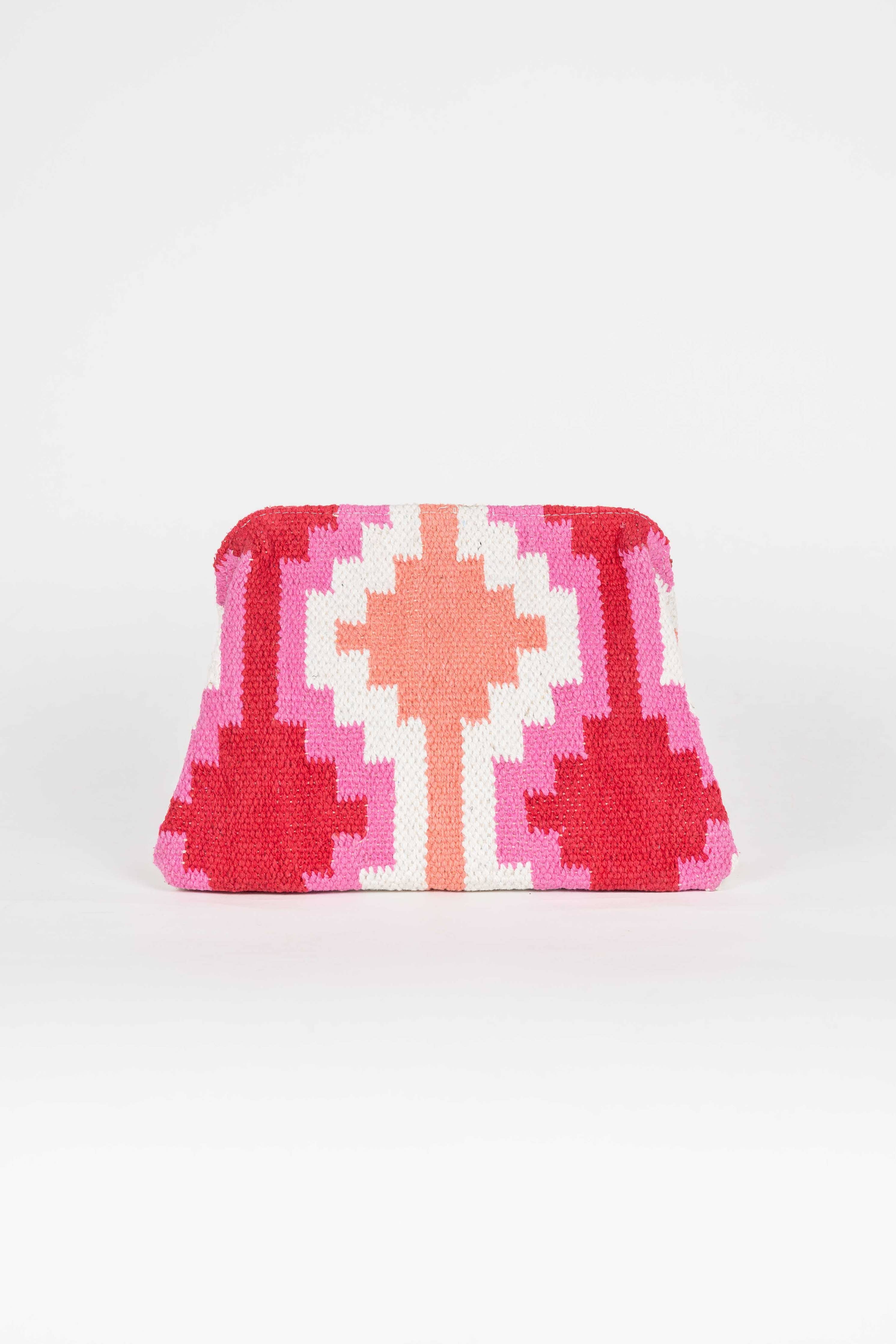 YUCATAN PINK MULTICOLOR CLUTCH