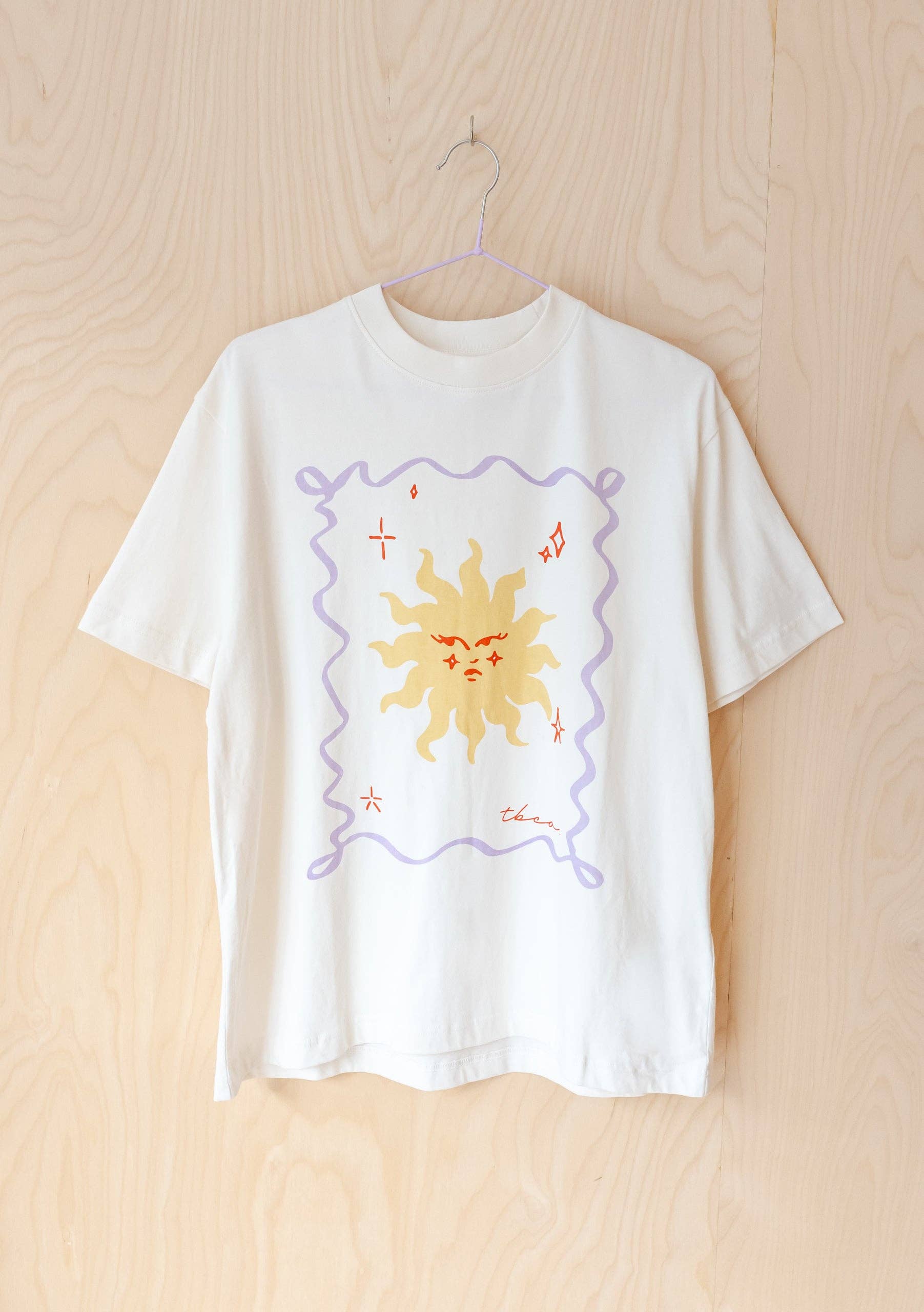 Cotton T-Shirt in Ecru Sun