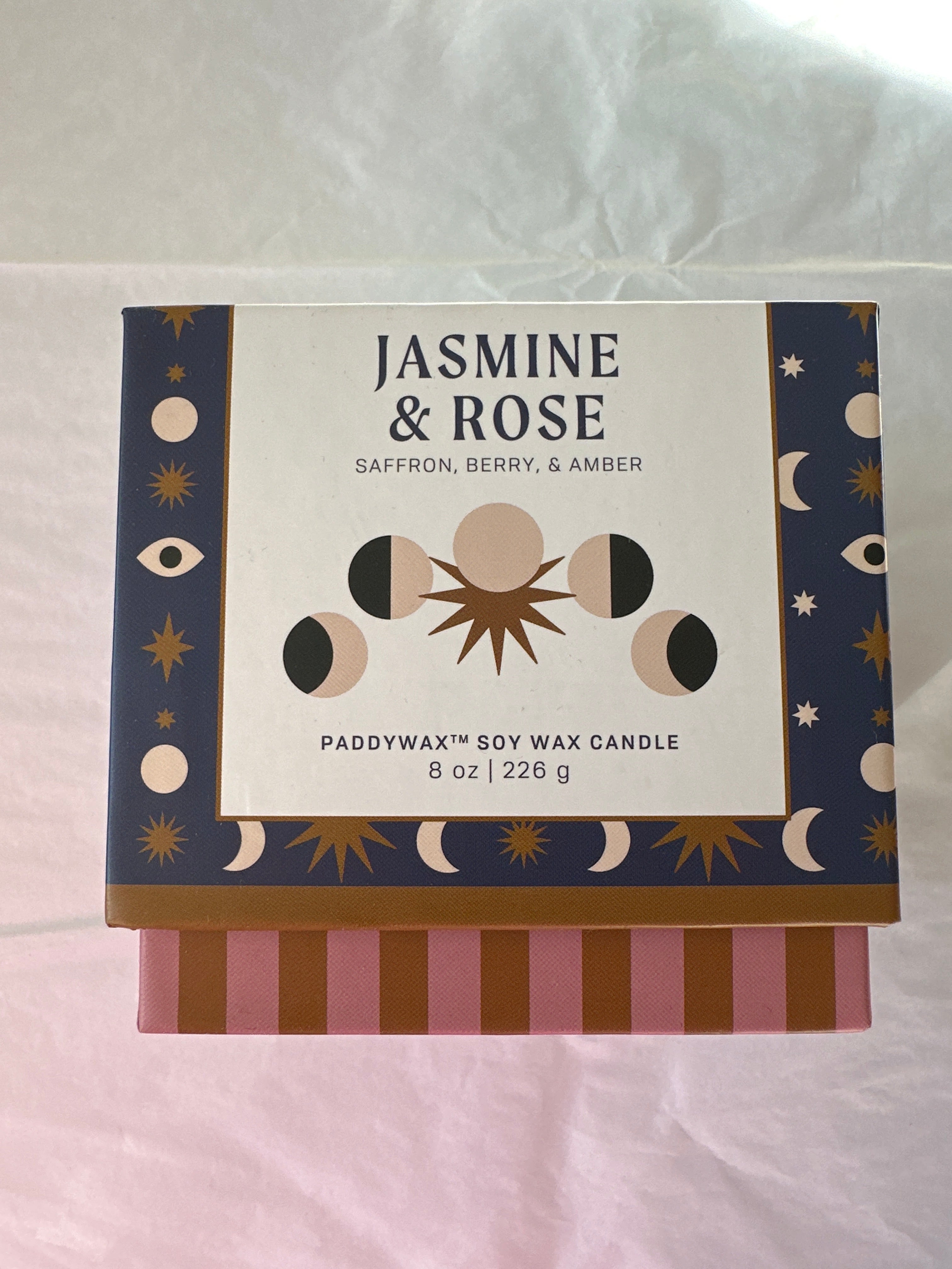 Paddywax Moon Ceramic Candle -  Jasmine & Rose