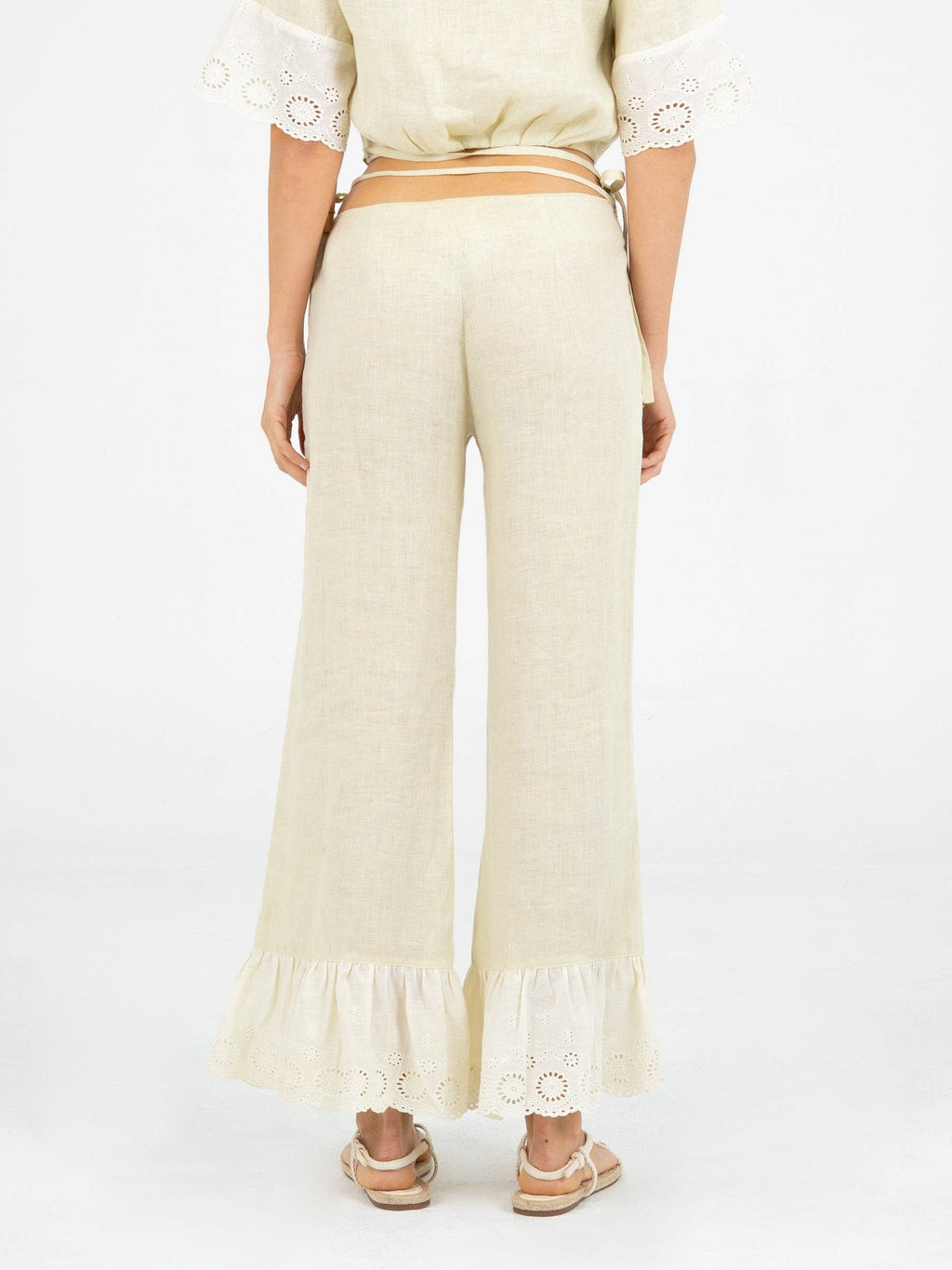 Aurora Linen Beige Pants