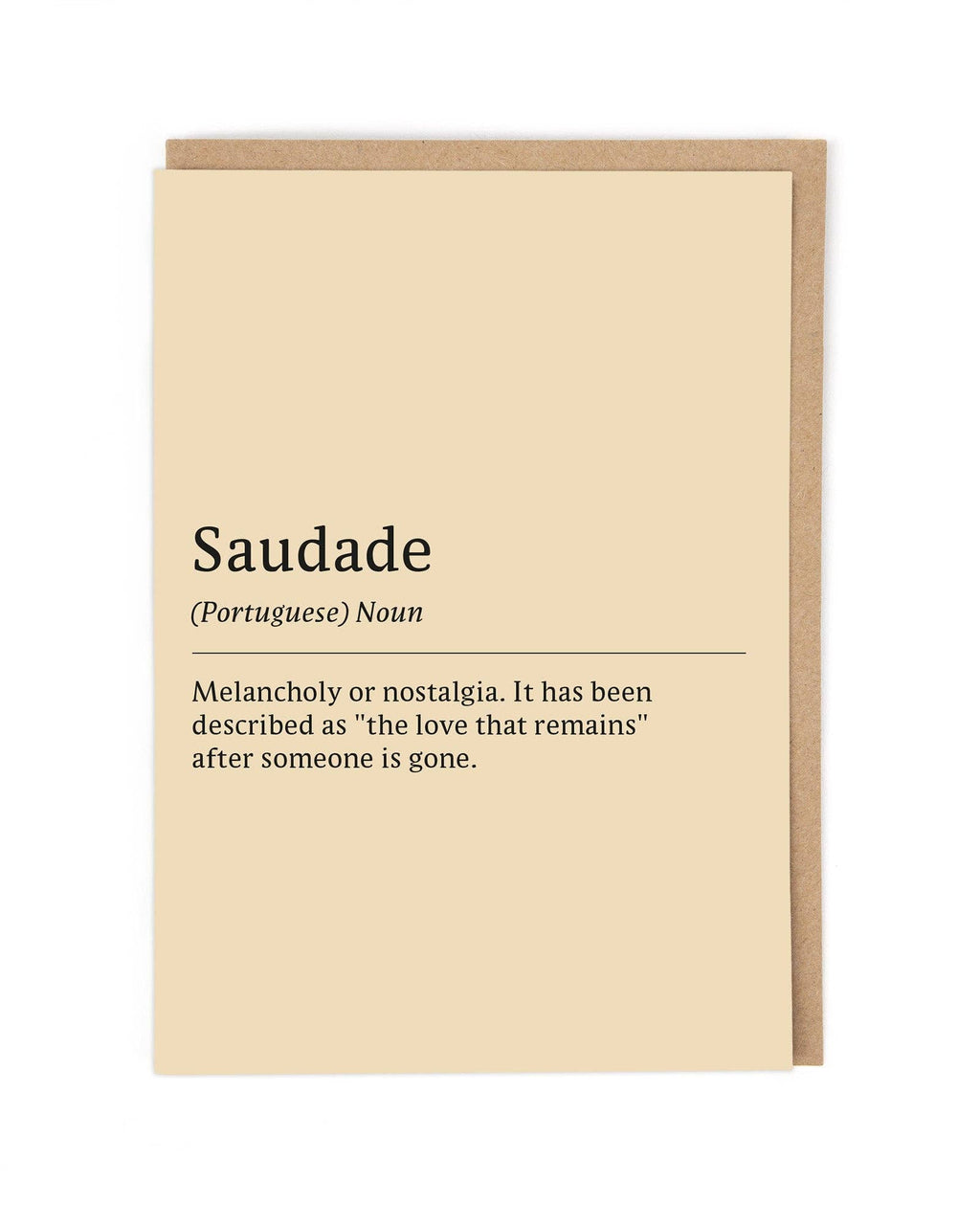 SAUDADE