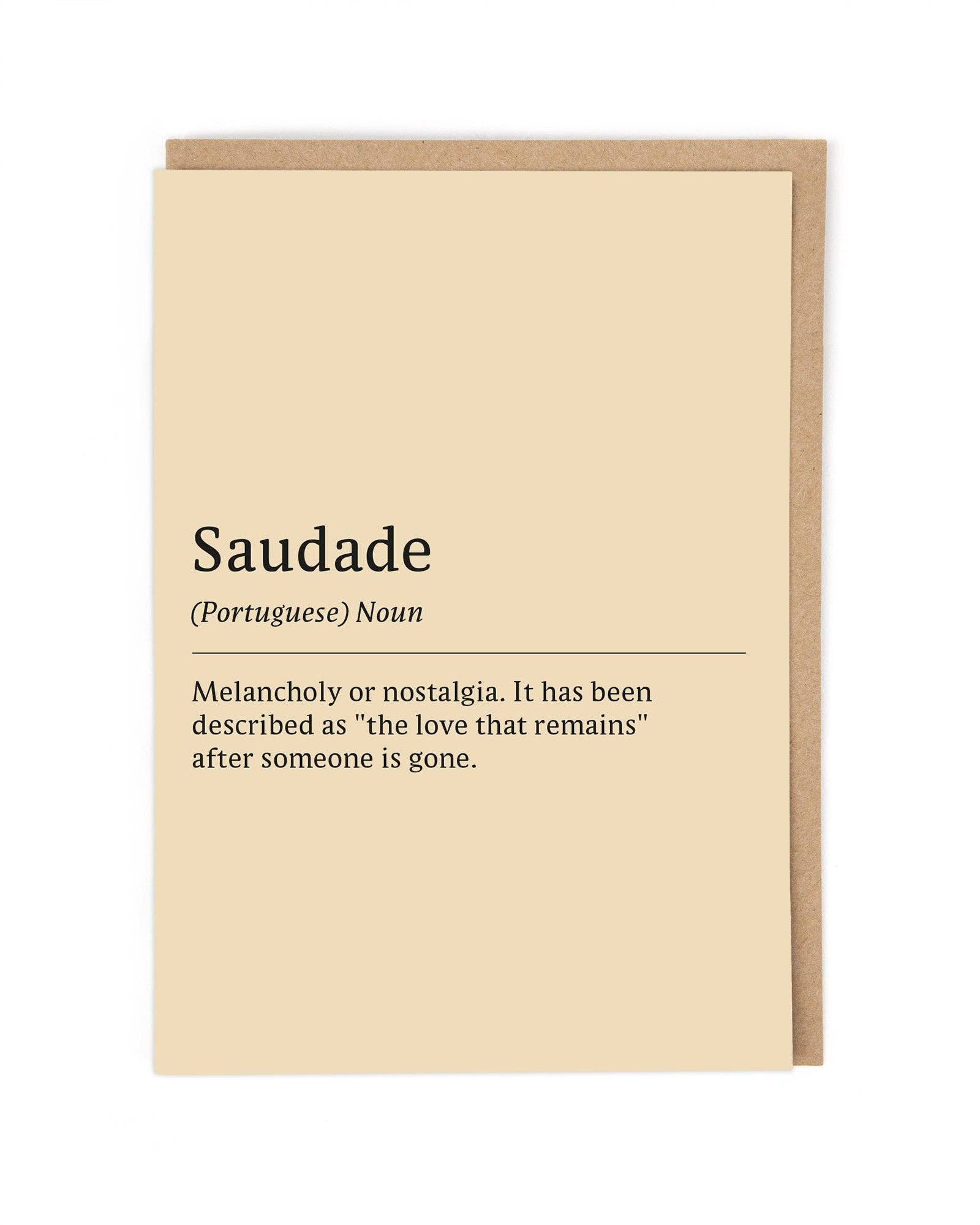 SAUDADE