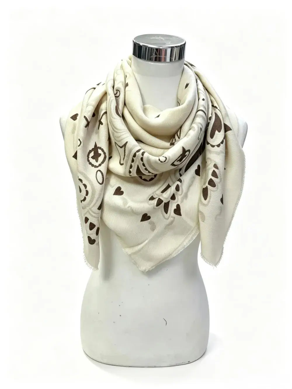 K22 woolen bandana-print scarf