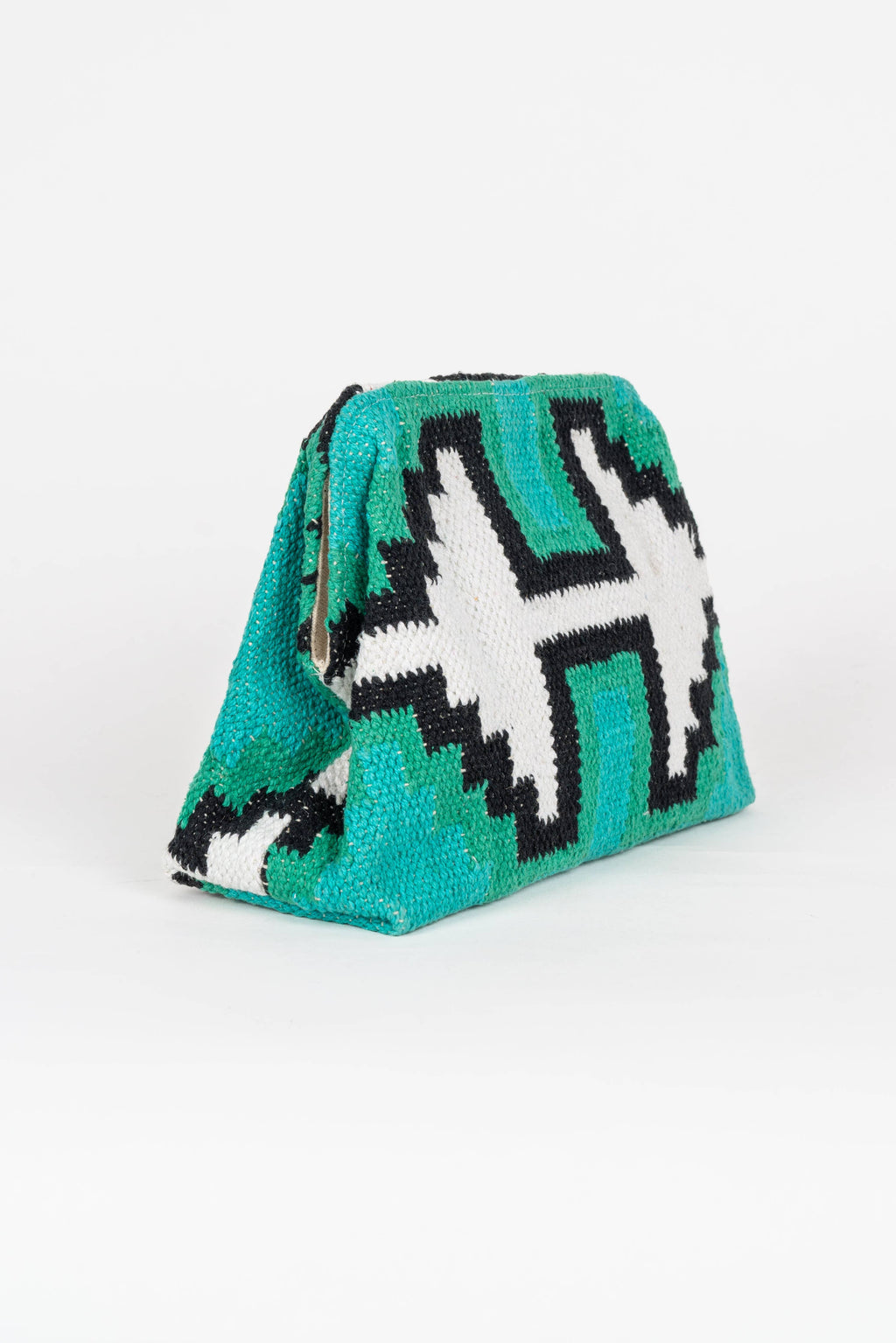 YUCATAN BLUE MULTICOLOR CLUTCH