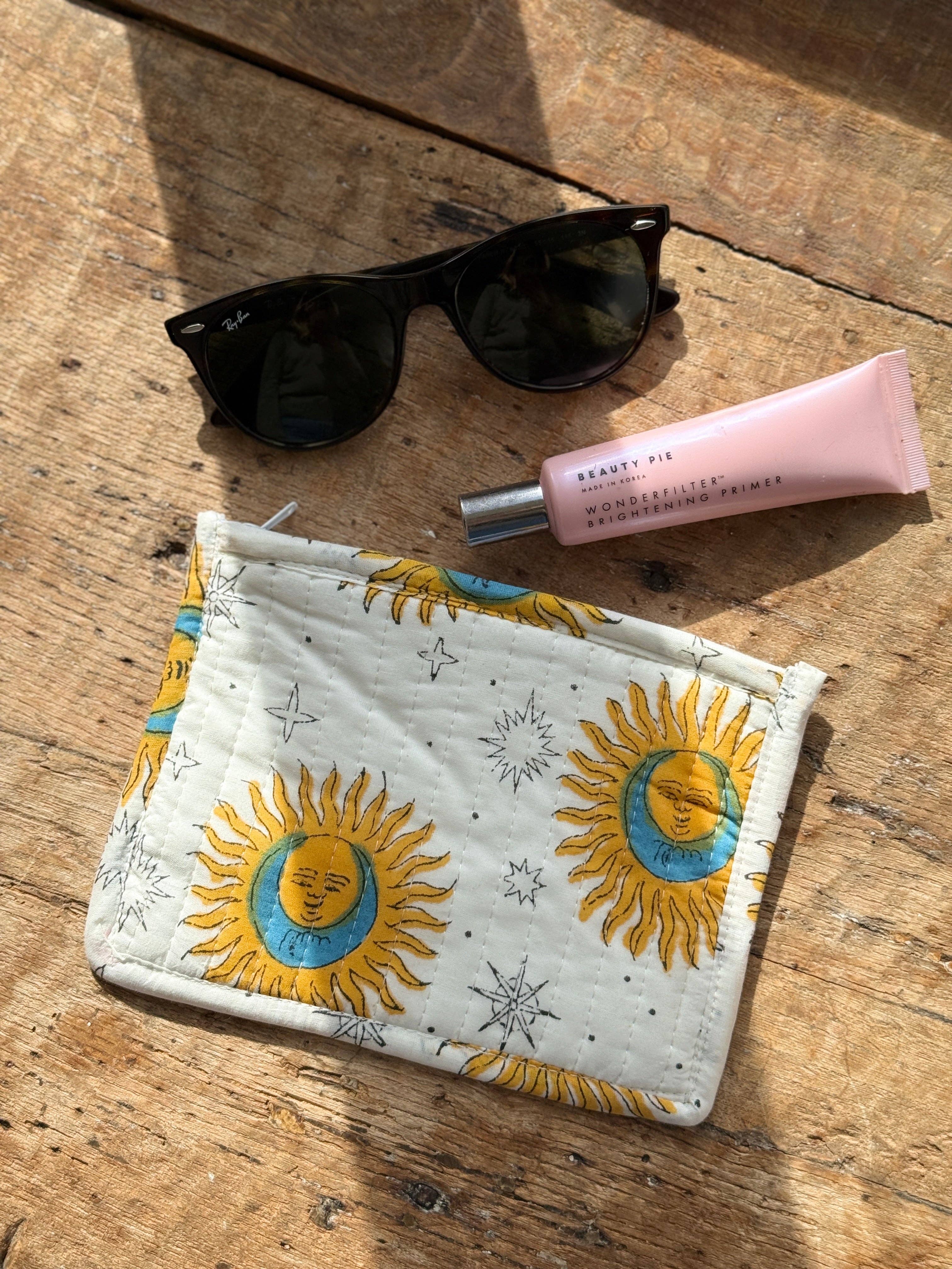Block Print Flat Pouches