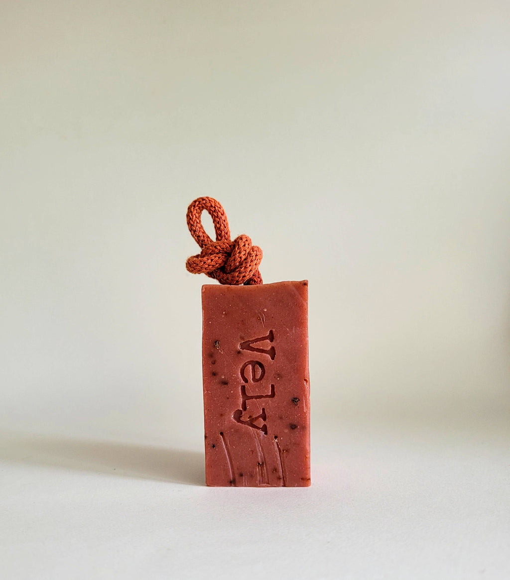 Natural Handmade Soap On A Rope "Boudoir"