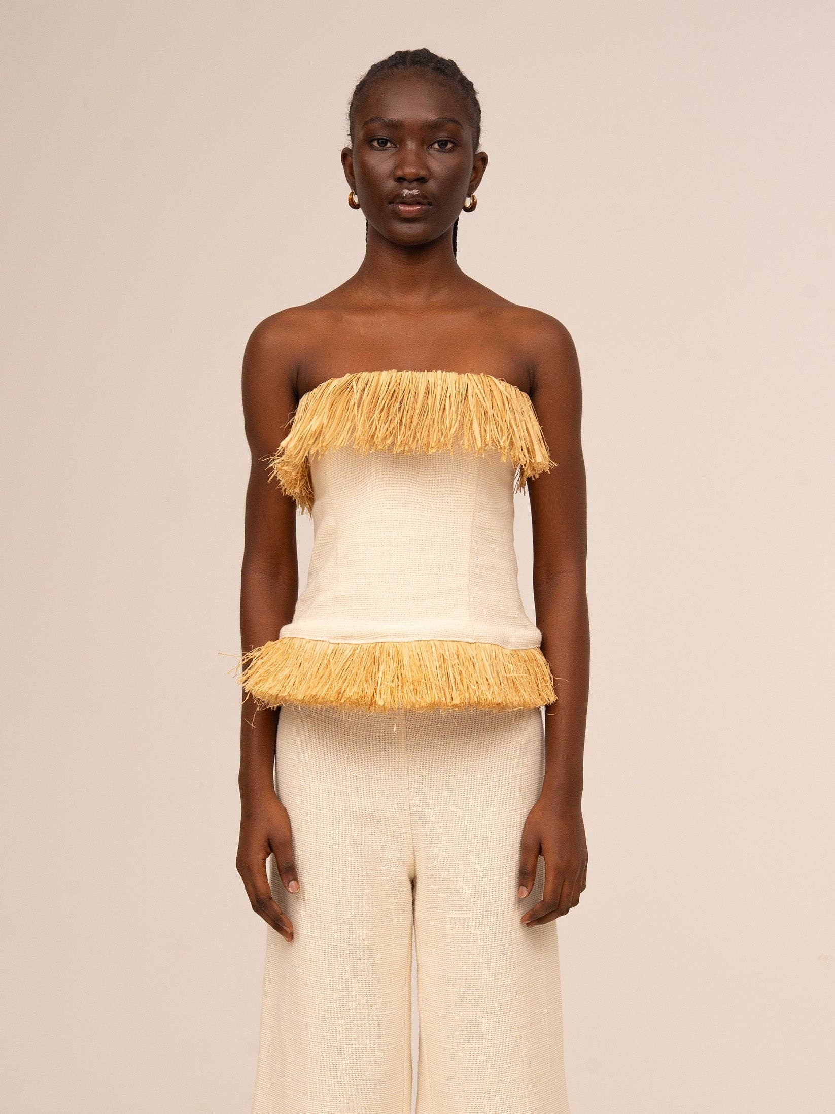Fringe Straw Noctis Top