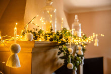 Load image into Gallery viewer, Christmas Decoration Pom Pom &amp; Tassel Bauble  White
