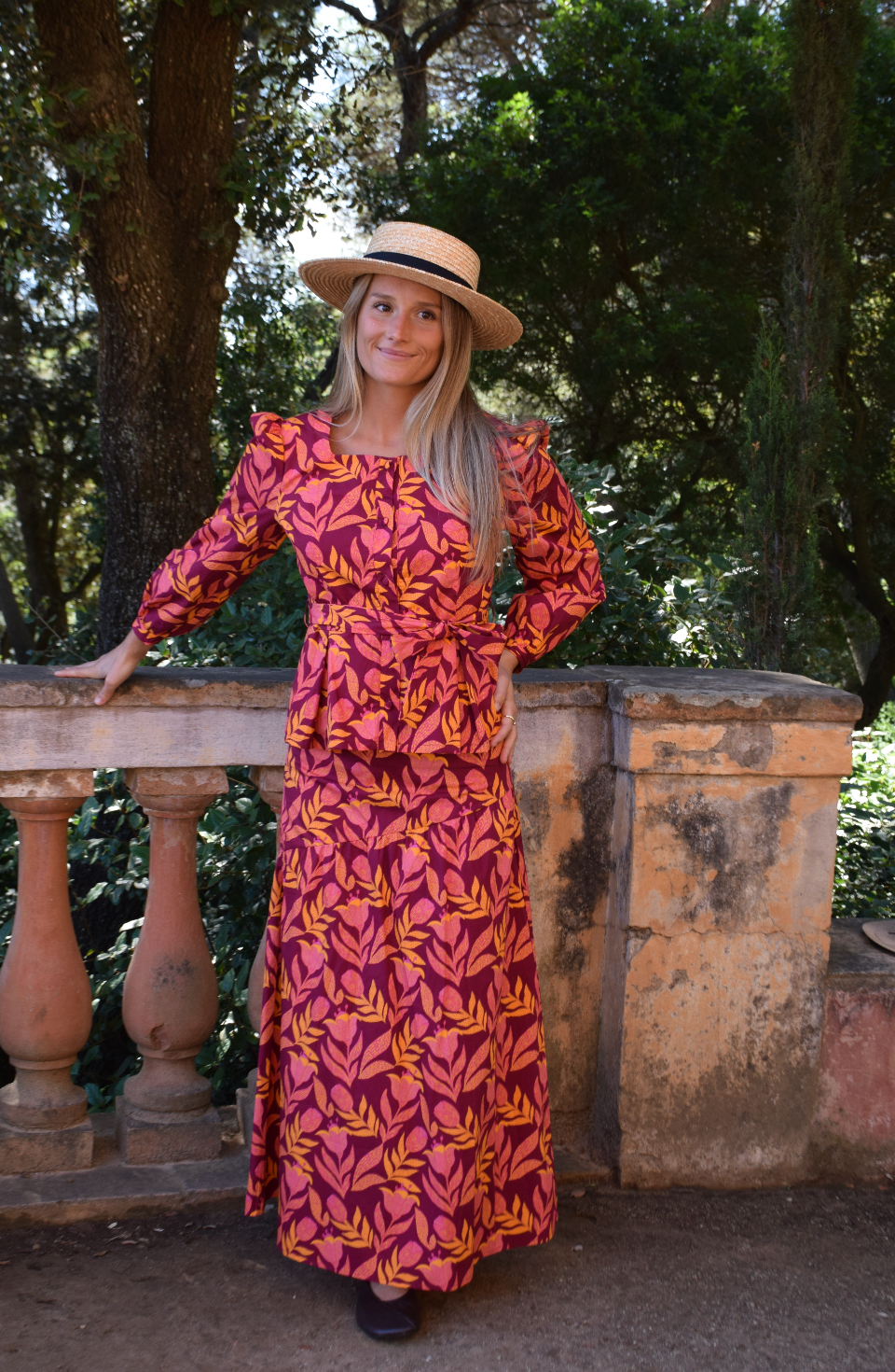 Beth Flores Burgundy Blouse