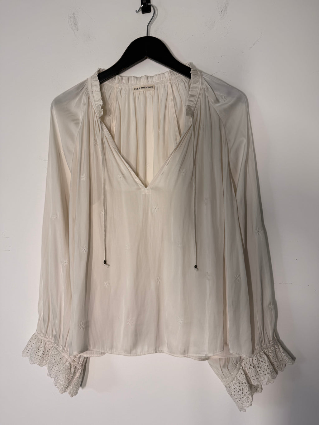 Ulla Johnson Ditzy Floral Embroidered Blouse - 40
