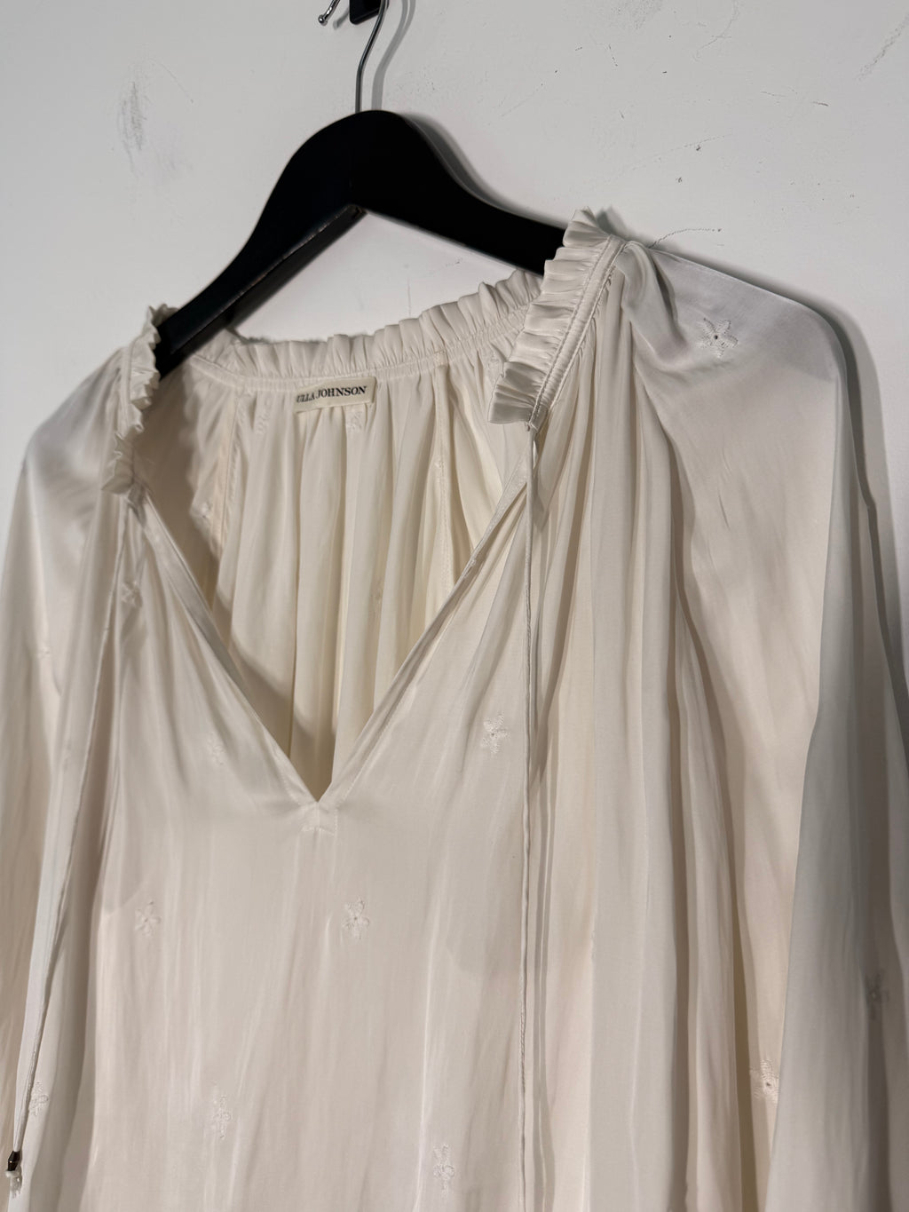 Ulla Johnson Ditzy Floral Embroidered Blouse - 40
