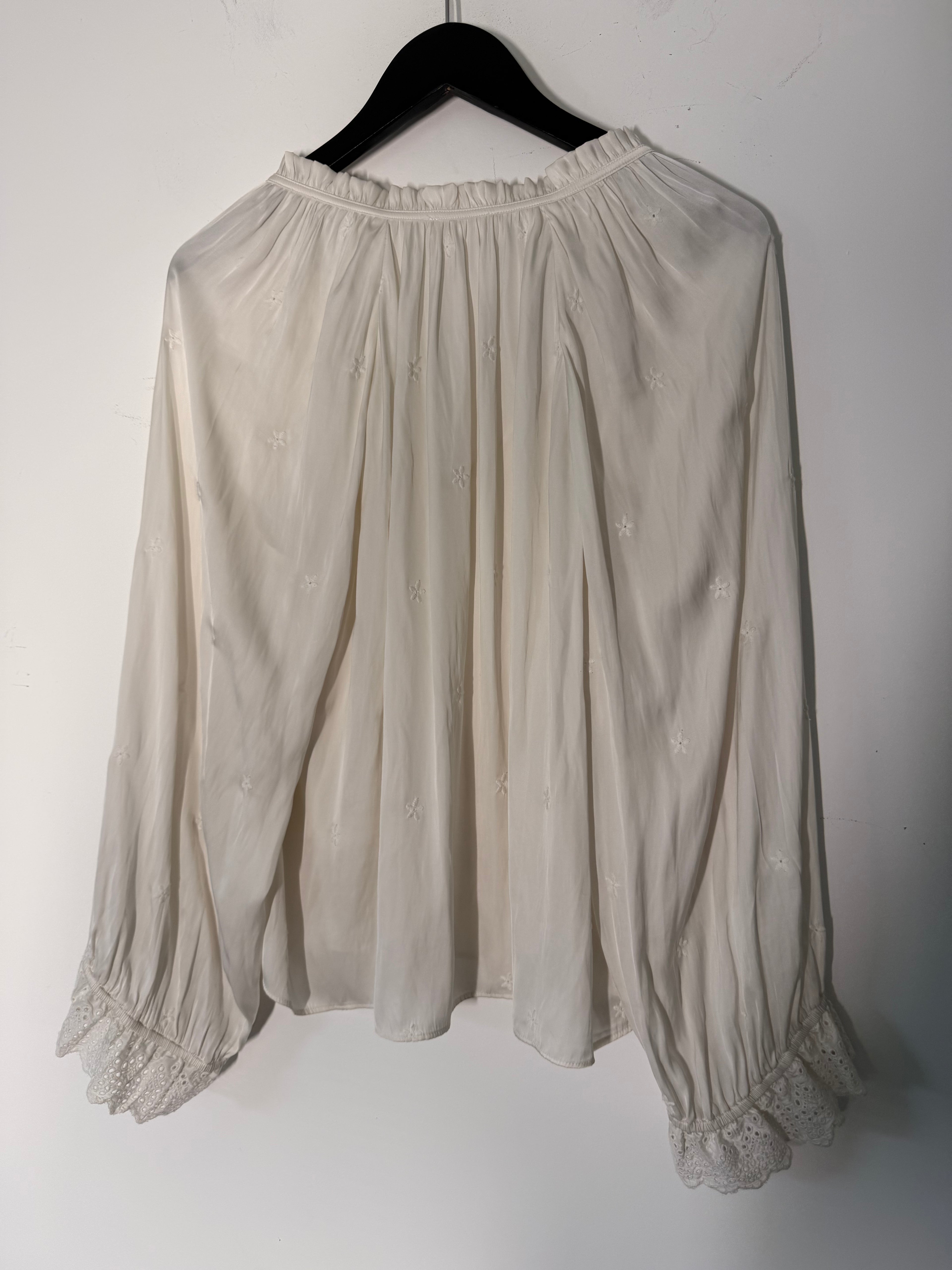 Ulla Johnson Ditzy Floral Embroidered Blouse - 40