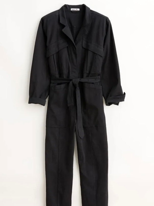 Alex Mill midnight belted jumpsuit, Size xs
