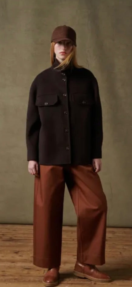soeur brown serbie wool jacket, Size small