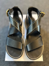 Load image into Gallery viewer, isabel marant black Juzee criss cross sandals, Size 39
