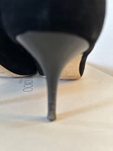 Load image into Gallery viewer, jimmy choo black keely suede ankle boots, Size 38.5
