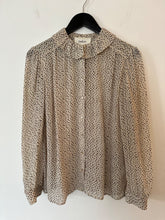 Load image into Gallery viewer, Bash beige frill neck blouse, Size 1
