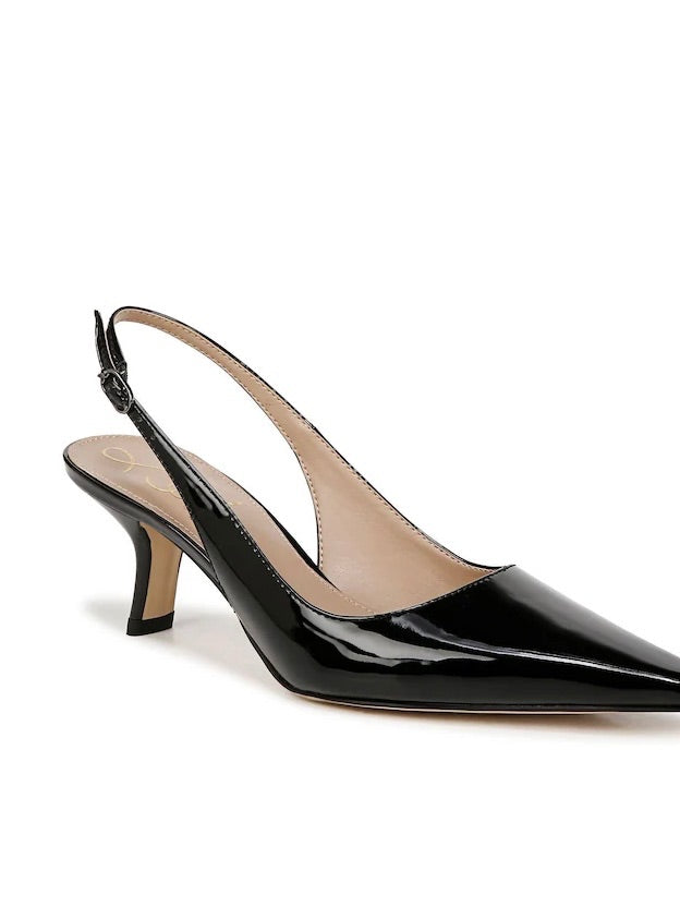sam edelman black bianka patent slingbacks, Size 4