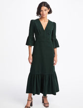 Load image into Gallery viewer, cefinn green daphne cord midi dress, Size 8
