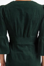 Load image into Gallery viewer, cefinn green daphne cord midi dress, Size 8
