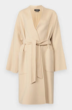 Load image into Gallery viewer, Weekend maxmara Cream Belted coat, Size 10
