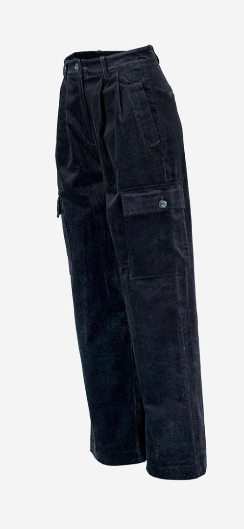 antik batik black tilda cord cargo pant, Size 36