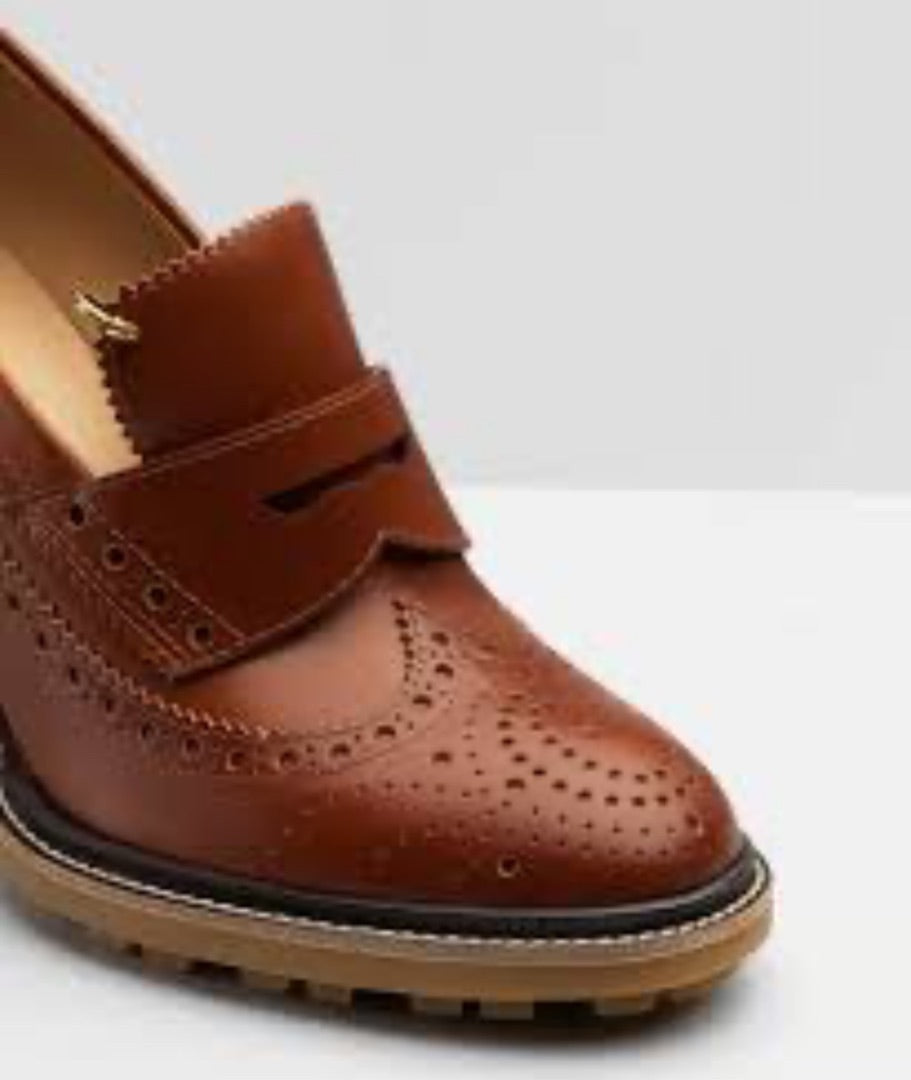Chloe Franne heeled loafers Chestnut Shoes, Size 38.5