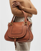 Load image into Gallery viewer, Chloe Terracotta Marcie Handbag, Size Medium
