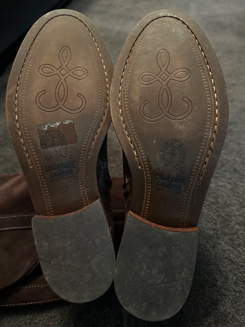 Valverde del Camino brown dakota leather boots, Size 37
