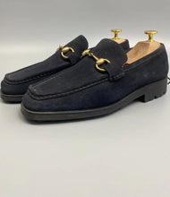 Load image into Gallery viewer, Gucci Black Suede loafers, Size 38

