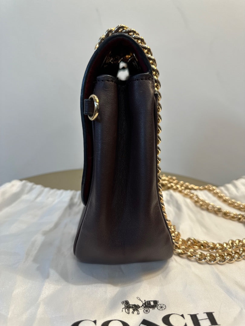 coach brown cassidy crossbody bag, Size