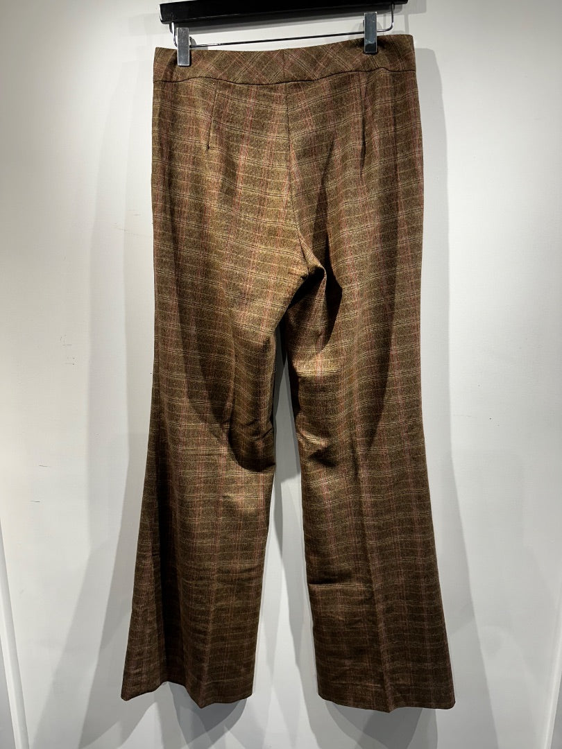 rutzou light brown check trousers, Size 36