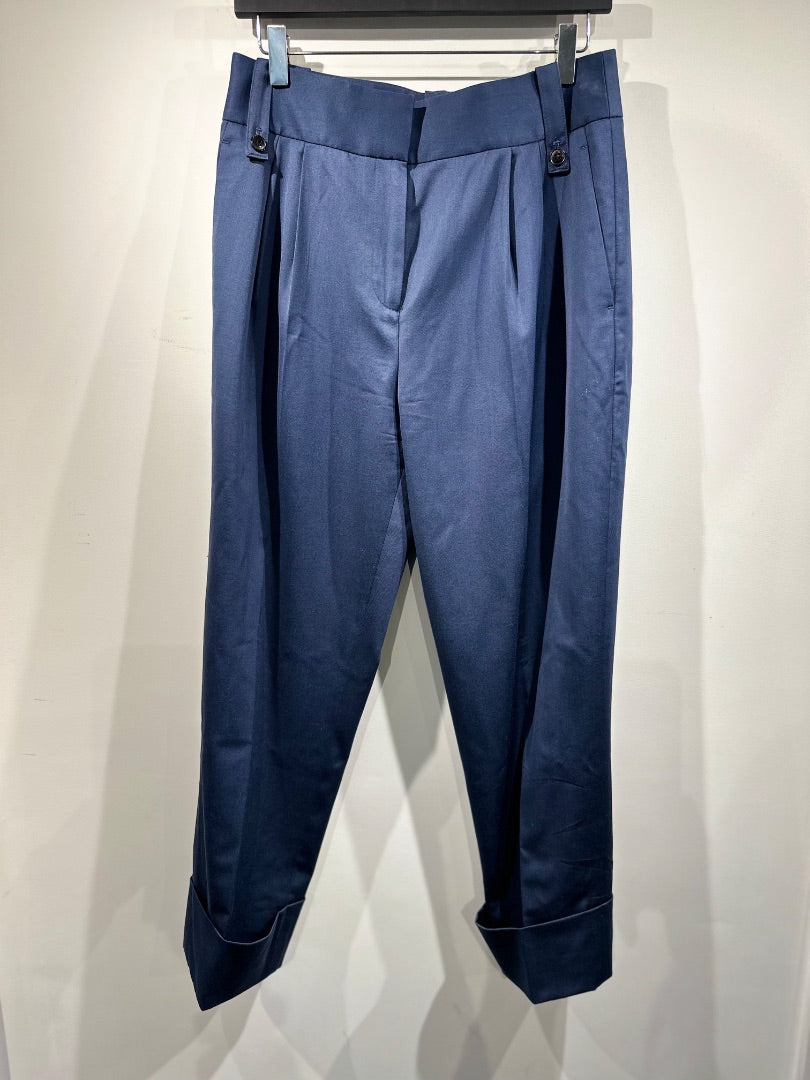 reiss blue mae cuffed trousers, Size 8