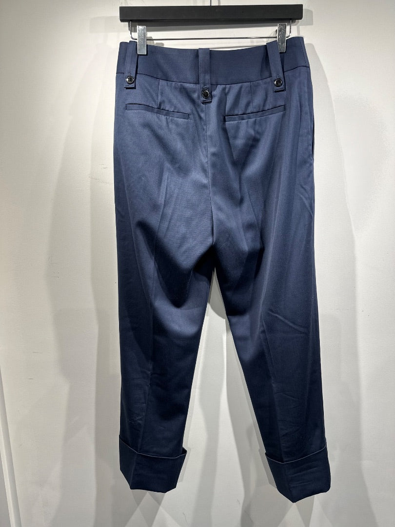 reiss blue mae cuffed trousers, Size 8