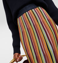 Load image into Gallery viewer, Scotch &amp; Soda Multicoloured Lurex striped skirt, Size Medium
