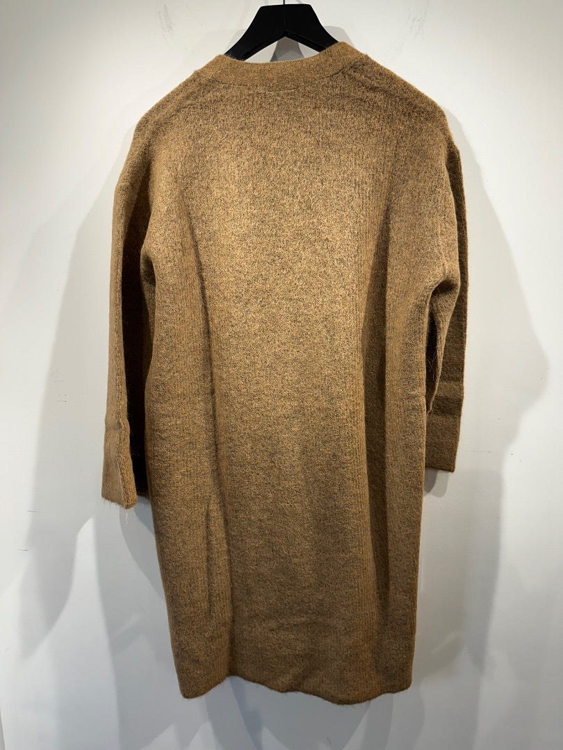 Project AJ117 fawn longline alpaca cardigan, Size small