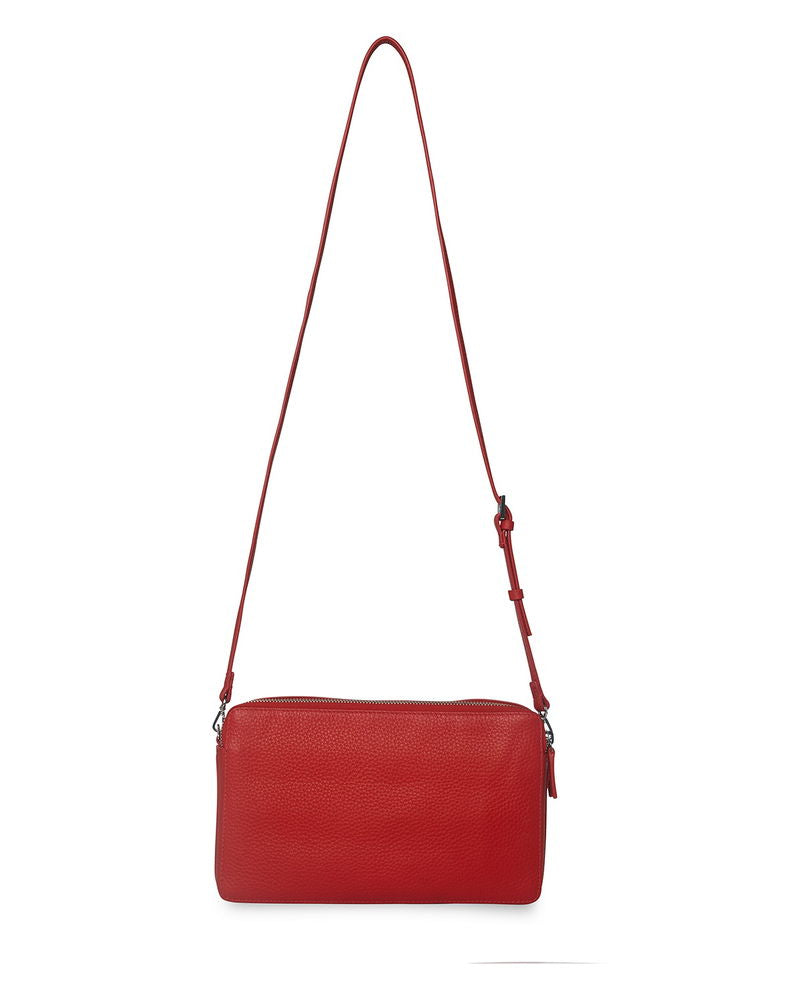 whistles red albion zip pocket bag, Size