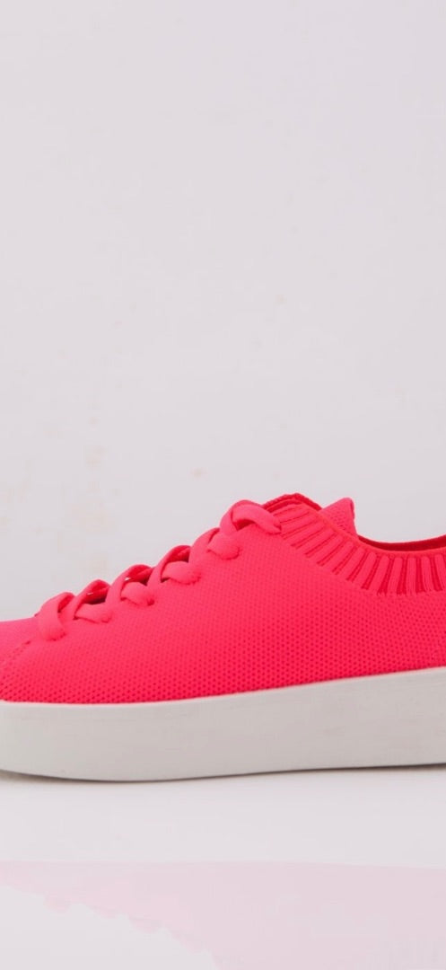ecoalf fushia Eliot knit trainers, Size 37