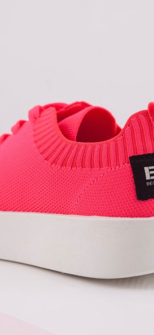 ecoalf fushia Eliot knit trainers, Size 37