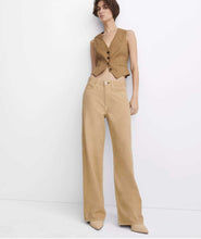 Load image into Gallery viewer, rag &amp; bone Taupe Wide legged soft denim trousers, Size 29
